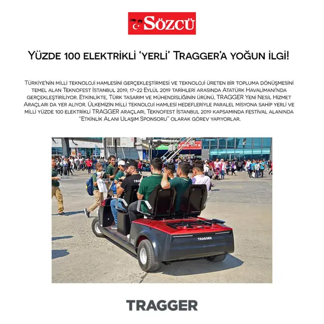 Sözcü — Yerli elektrikli hizmet aracı üretimi basın kupürü